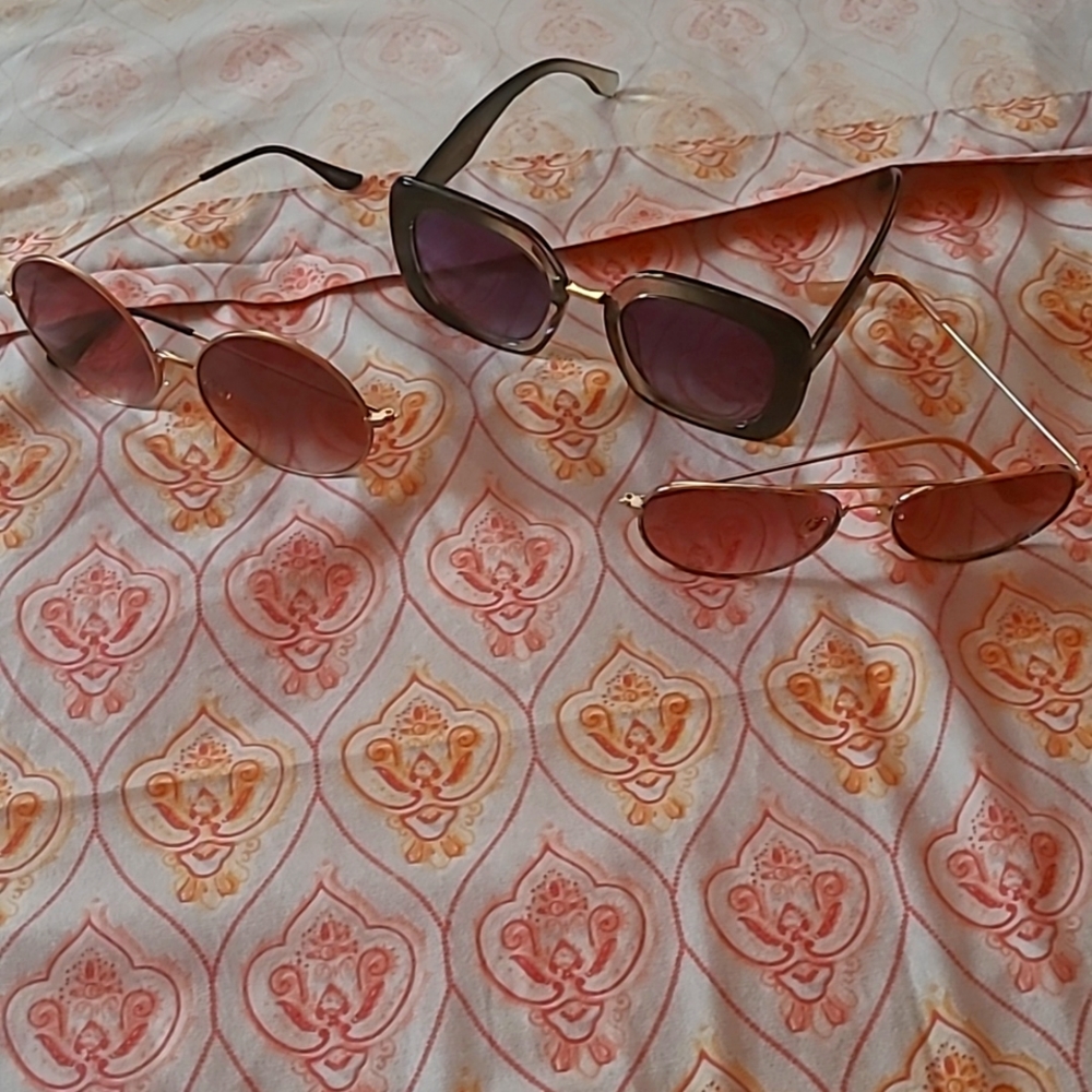 Set of three sunglasses